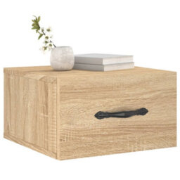 Berkfield Wall-Mounted Bedside Cabinets 2 Pcs Sonoma Oak 35X35X20 Cm - thumbnail 3