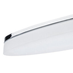 Luminosa Lighting Luminosa Ola Wall Lamp 6W Led Oval 3000K Ip44, 450Lm, Polished Chrome/frosted Acrylic - thumbnail 5