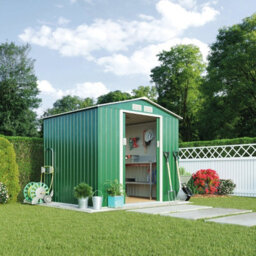 Garden Sanctuary 12 Pcs /pack Dark Green Corrugated Metal Roof Panels Wainscoting Panels For Wall & Roof L 129 Cm X W 45 Cm - thumbnail 2