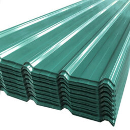 Garden Sanctuary 12 Pcs /pack Dark Green Corrugated Metal Roof Panels Wainscoting Panels For Wall & Roof L 129 Cm X W 45 Cm - thumbnail 1