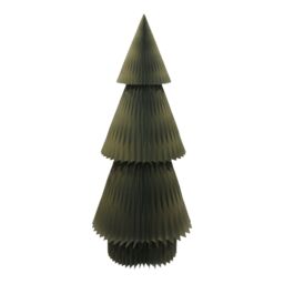 Paper Tree Christmas Decoration - Olive Green - thumbnail 2