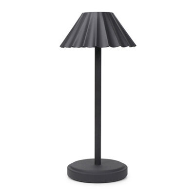Valuelights Avery Rechargeable Led Portable Table Lamp Warm White Dimmable Touch Light For Living Room Bedroom - Black - image 1