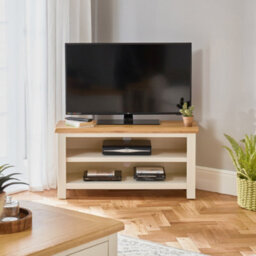 The Furniture Market Cotswold Cream Painted Small Tv Unit Up To 50 Tv Size - thumbnail 3