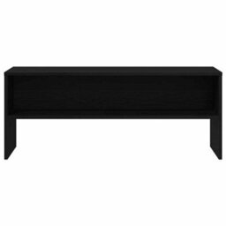 Berkfield Tv Cabinet Black Oak 100X40X40 Cm Engineered Wood - thumbnail 5