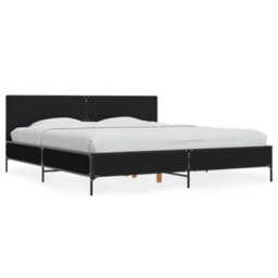 Berkfield Bed Frame Without Mattress Black 180X200 Cm Super King - thumbnail 2