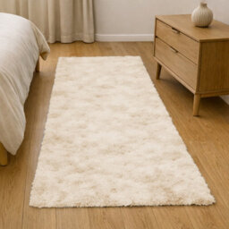 Aspire Homeware Non-Slip Tie Dye Cream Shaggy Rug Soft Fluffy, Medium Hallways Runner, (L)150Cm X (W)80Cm - thumbnail 6