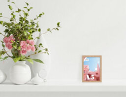 A5 Oak Picture Frame Fits A5 (14.8 X 21Cm - 5.8 X 8.3In) Poster, Photo, Artwork, Or Print. - thumbnail 4