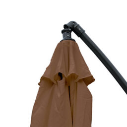 Kct Garden Parasol 3M Large Mocha Cantilever With Adjustable Crank Patio Shade - thumbnail 6