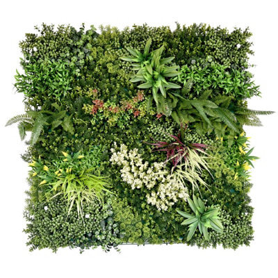 True Products Premium Artificial Green Plant Living Wall Panel 1M X 1M - Gala B - image 1