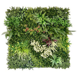 True Products Premium Artificial Green Plant Living Wall Panel 1M X 1M - Gala B - thumbnail 1