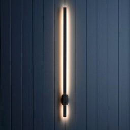 Auraglow Linear Indoor & Outdoor Led Wall Light Black 900mm 2 Pack - thumbnail 9