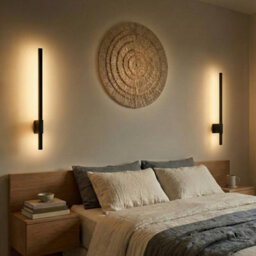 Auraglow Linear Indoor & Outdoor Led Wall Light Black 900mm 2 Pack - thumbnail 5