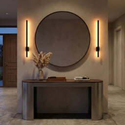 Auraglow Linear Indoor & Outdoor Led Wall Light Black 900mm 2 Pack - thumbnail 7