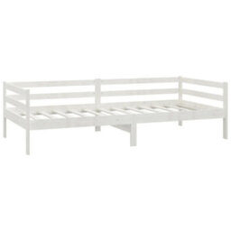 Vidaxl Day Bed Without Mattress White Solid Wood Pine 90X200Cm - thumbnail 5