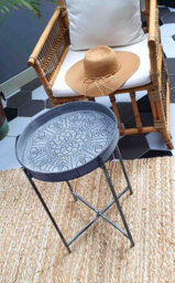 Rozi Stone Collection Round Side Table - thumbnail 2
