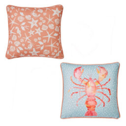 Fusion Lobster Outdoor/indoor Water & Uv Resistant Filled Cushion - thumbnail 4