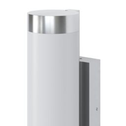 GoodHome Callisto Fixed Satin Stainless Steel Mains-Powered Integrated Led Outdoor Contemporary Wall Light 1400Lm (Dia)7.6Cm - thumbnail 6