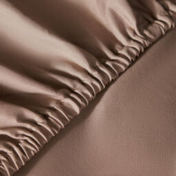 Ohs Plain Bed Sheet Microfibre Deep Fitted Soft, Natural - Single - thumbnail 3