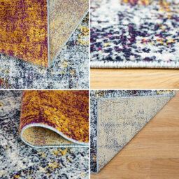 Homeart Eton Abstract Area Rug Super Soft & Durable Woven Carpet With Modern Artistic Design Pink 60X110 - thumbnail 5