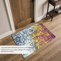 Homeart Eton Abstract Area Rug Super Soft & Durable Woven Carpet With Modern Artistic Design Pink 60X110 - thumbnail 3