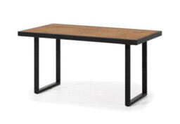 Arte Loft Coffee Table With Black Metal Legs - Oak Lancelot - H550mm W1100mm D600mm - thumbnail 1