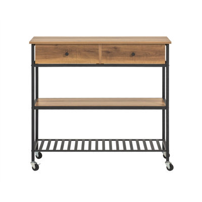 Sobuy Fkw112-Pf, Industrial Vintage Style Kitchen Trolley Cart Kitchen Storage Trolley Serving Trolley,w100Xd45Xh92.5 - image 1