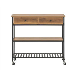 Sobuy Fkw112-Pf, Industrial Vintage Style Kitchen Trolley Cart Kitchen Storage Trolley Serving Trolley,w100Xd45Xh92.5 - thumbnail 1