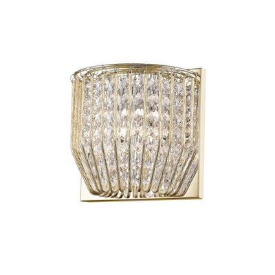 Luminosa Lighting Luminosa Carlo 1 Light Wall Lamp Gold Fitting