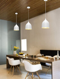 Long Life Lamps Company Modern White Fine Metal Ceiling Pendant Light Shade M0057 - thumbnail 6