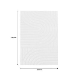 Sweeek - Arch Pattern Interior Rug, Short Pile 200 X 290Cm Cream - thumbnail 5