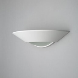 Litecraft Eige White Paintable Wall Uplighter With Glass Diffuser - thumbnail 4