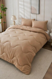 Dyzi 10.5 Tog Supersoft Microfibre Duvet Coverless Or Covered Set - Beige - King - thumbnail 4