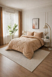 Dyzi 10.5 Tog Supersoft Microfibre Duvet Coverless Or Covered Set - Beige - King - thumbnail 3