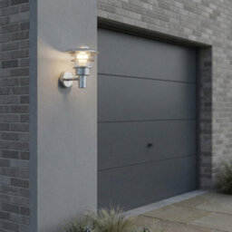 Nordlux Lonstrup 22 Outdoor Wall Light, Classic Porch Lantern, Galvanized - thumbnail 5