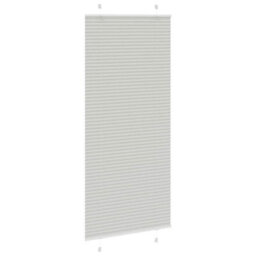 Berkfield Modern Pleated Blind Light Grey 85X200 Cm Fabric Width 84.4 Cm Polyester - thumbnail 3