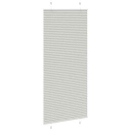 Berkfield Modern Pleated Blind Light Grey 85X200 Cm Fabric Width 84.4 Cm Polyester - thumbnail 4