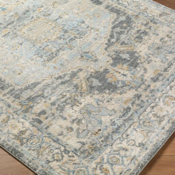 Livabliss Avellino-Vintage Beige Grey Blue Traditional Boho High Pile Living Dining Bedroom Rug 200 X 280 Cm Easy Care, Non Shedding - thumbnail 6