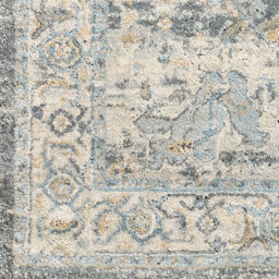Livabliss Avellino-Vintage Beige Grey Blue Traditional Boho High Pile Living Dining Bedroom Rug 200 X 280 Cm Easy Care, Non Shedding - thumbnail 7