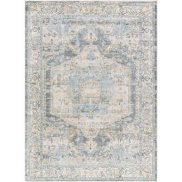 Livabliss Avellino-Vintage Beige Grey Blue Traditional Boho High Pile Living Dining Bedroom Rug 200 X 280 Cm Easy Care, Non Shedding - thumbnail 2