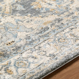 Livabliss Avellino-Vintage Beige Grey Blue Traditional Boho High Pile Living Dining Bedroom Rug 200 X 280 Cm Easy Care, Non Shedding - thumbnail 3