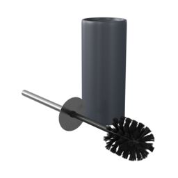 GoodHome Koros Midnight Blue Ceramic, Polypropylene (Pp) & Stainless Steel Toilet Brush & Holder - thumbnail 2