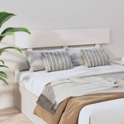 Berkfield Bed Headboard White 124X3X81 Cm Solid Wood Pine - thumbnail 4