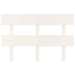 Berkfield Bed Headboard White 124X3X81 Cm Solid Wood Pine - thumbnail 3