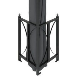 Berkfield Gazebo With Sidewalls&double Roofs 3X4 M Anthracite - thumbnail 5