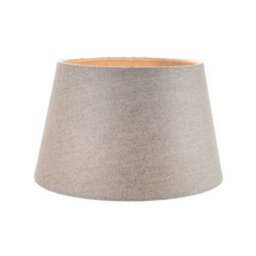 Happy Homewares Classic 10 Inch Grey Linen Fabric Drum Table/pendant Lamp Shade 60W Maximum - thumbnail 2