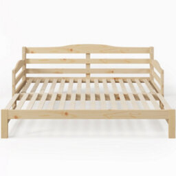 Matteo Versatile Daybed Cabin Bed With Pull-Out Trundle, 3Ft Single - 90 X 190 Cm, Natural Finish - thumbnail 8
