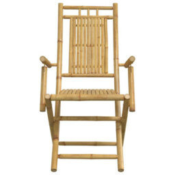 Berkfield 3 Piece Bistro Set Bamboo - thumbnail 8