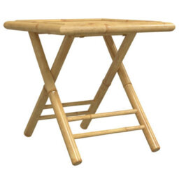 Berkfield 3 Piece Bistro Set Bamboo - thumbnail 5