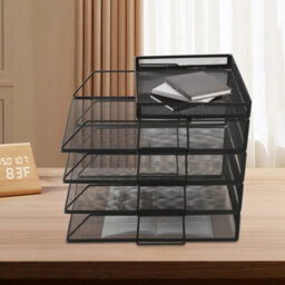 Stackable Paper Letter Tray Desk Document File Organiser - thumbnail 1