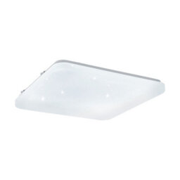 Led Wall Flush Ceiling Light With Crystal Effect - 17.3W White Shade